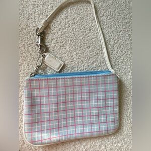 Coach Wristlet Pouch
Pastel Plaid Leather Nolita vintage Y2K
